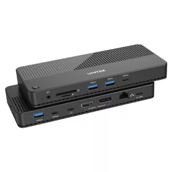 Dokkimisjaam UNITEK D1079A USB4 juhtmega must 100W toiteedastus