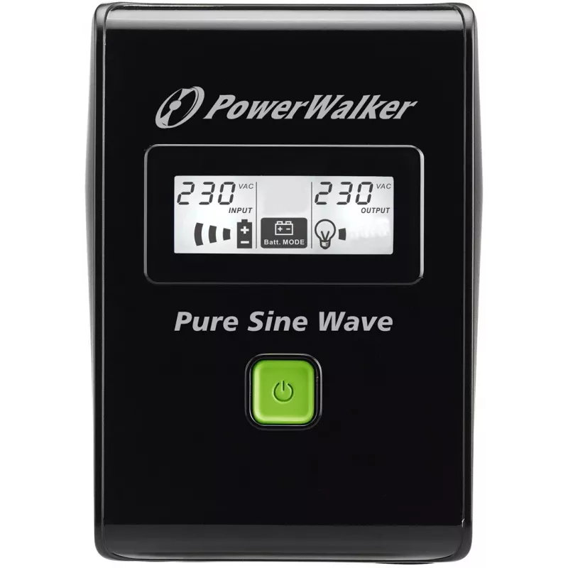 PowerWalker VI 600 SW FR Katkematu toiteallikas (UPS) 600 VA 2 AC-väljundit Line-Interactive (VI 600 SW FR)
