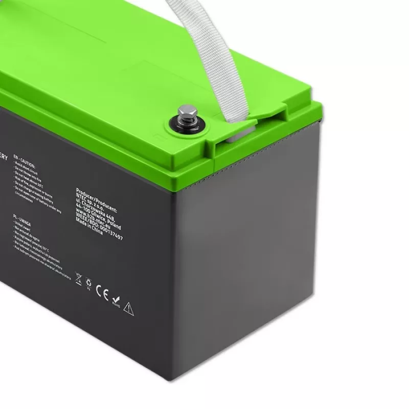 Geelaku QOLTEC 53080 12V 100Ah — suletud laetav aku varutoiteks