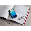 Nutitelefoni ümbris iKins iPhone XR-ile — sinise järve värvi välimine, must sisemine