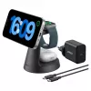 3-in-1 juhtmevaba laadimisjaam Anker MagGo B25M4G11 — dokialus iPhone'ile, AirPodidele ja Apple Watchile