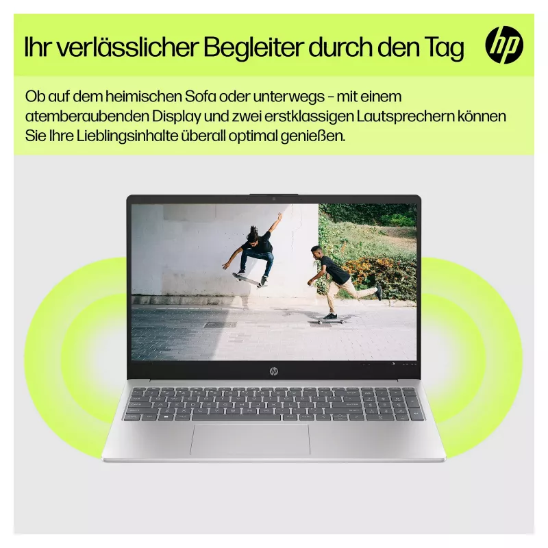 HP 15-fd0611ng sülearvuti 39,6 cm (15,6 inch) 1920x1080 - Intel N100 - 128GB Flash - HDMI/USB-C - Windows 11 Home - hõbedane (B94ZNEA)