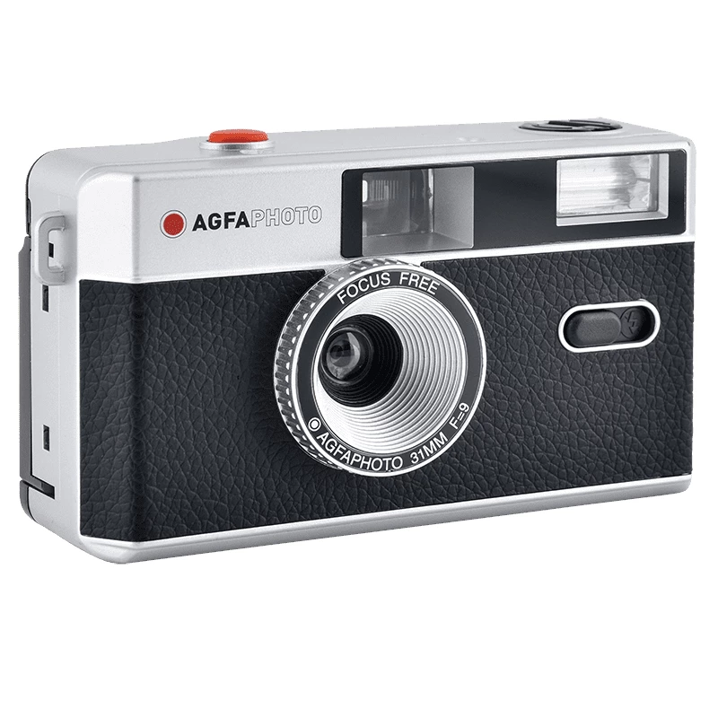 AgfaPhoto 603000 filmikaamera kompaktne filmikaamera 35 mm must - hõbedane (603000)