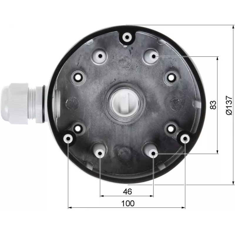 Korpus ja kinnitus Hikvision DS-1280ZJ-DM21
