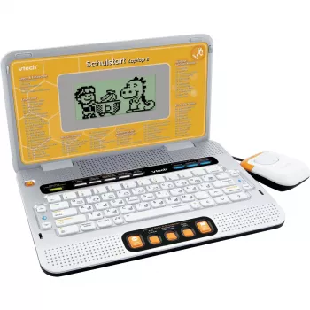 Õppesülearvuti VTech Schulstart Laptop E lastele vanuses 6–8, hõbedane, interaktiivne õppemänguasi