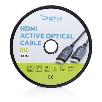 HDMI AOC hübriidkiudoptiline kaabel DIGITUS UHD 8K 100 m