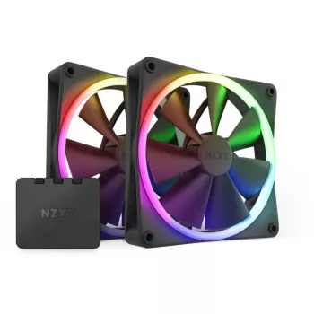 NZXT F140 RGB TWIN ventilaator 14 cm must 500-1800 RPM Fluid Dynamic Bearing