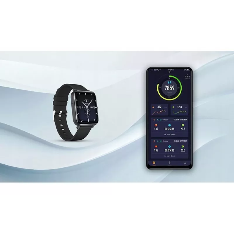 myPhone Watch Classic 2 4,7 cm (1,85 inch) IPS Digital 240 x 284 pikslit puuteekraaniga must