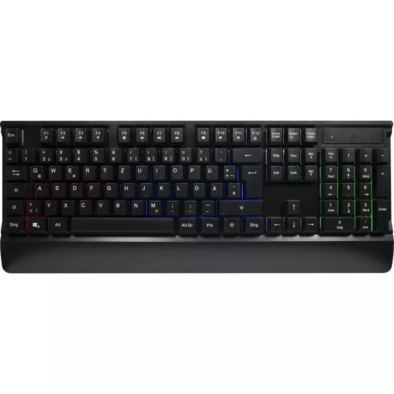 Juhtmega mänguklaviatuuri ja hiire komplekt INTER-TECH KC-3000 RGB taustvalgustusega, USB-ühendus