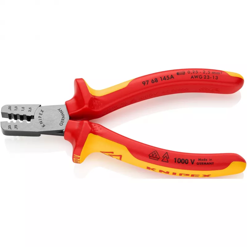 Kaablipressimise kombineeritud tööriist Knipex 97 68 145 A