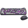 Traadita klaviatuuri ja hiire komplekt CANYON HSET-W6 Kitty Edition – violetne