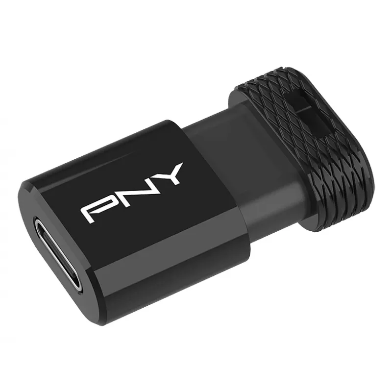 USB-mälupulk PNY Elite-X 256 GB USB USB-C 3.2 Gen 1 (lugemine 200 MB/s, kirjutamine 100 MB/s) must