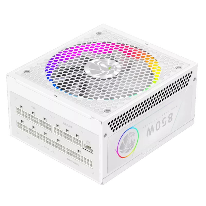 Gamemax toiteplokk, 80 PLUS, Gold | RGB 850G WH | 850 W