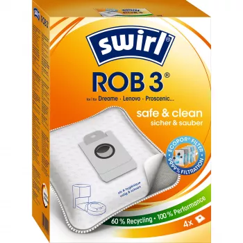 Tolmukott robot-tolmuimejale MELITTA Swirl ROB 3, pakendis 4 tk, puiduvärvi