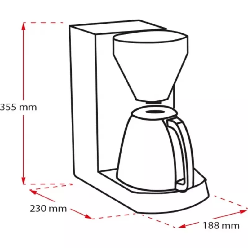 MELITTA Enjoy Termos – kohvimasin – 12 tassi