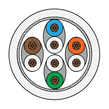 Metz Connect patch-kaabel Cat.6 Ultraflex500 VoIP AWG 26 5.0 m valge