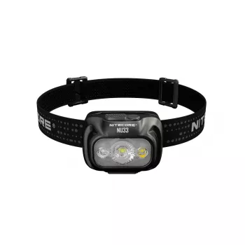 Nitecore NU33 NU-seeria LED-pealamp, 700 lumenit, must
