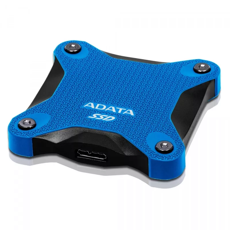 Väline SSD ADATA SD620 512 GB, USB 3.2 Gen 2 Micro-USB B, sinine, silikoonkest, põrutuskindel