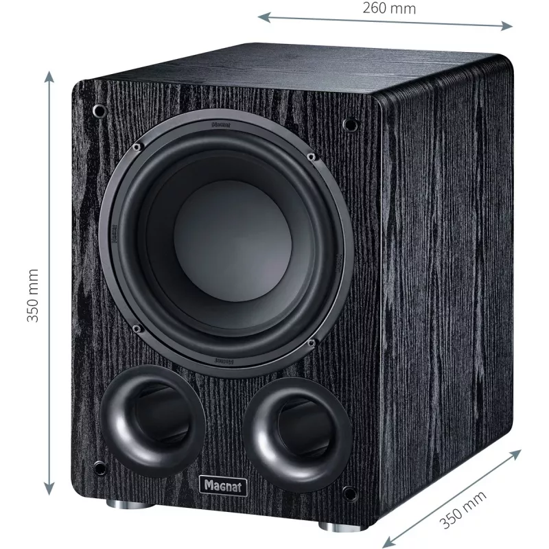 Magnat Alpha RS8 aktiivne subwoofer 80 W must