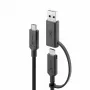 ALOGIC Elements Series USB-C–USB-C kaabel USB-A adapteriga, 1,2 m, 5 A, 10 Gbit/s