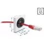 Kaabli läbiviiguhülss DELOCK Easy 91075, 23 mm läbimõõt, laua/kapi kaabli läbiviik