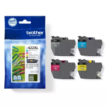 Brother LC422XLVALDR tindikassett 4 tk Originaal Suur (XL) tootlikus Must, Tsüaan, magenta, Kollane