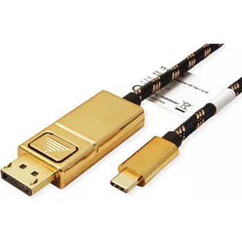 ROLINE 11.04.5849 USB-graafikaadapter 4096 x 2560 pikslit Must - Kuldne (11.04.5849)