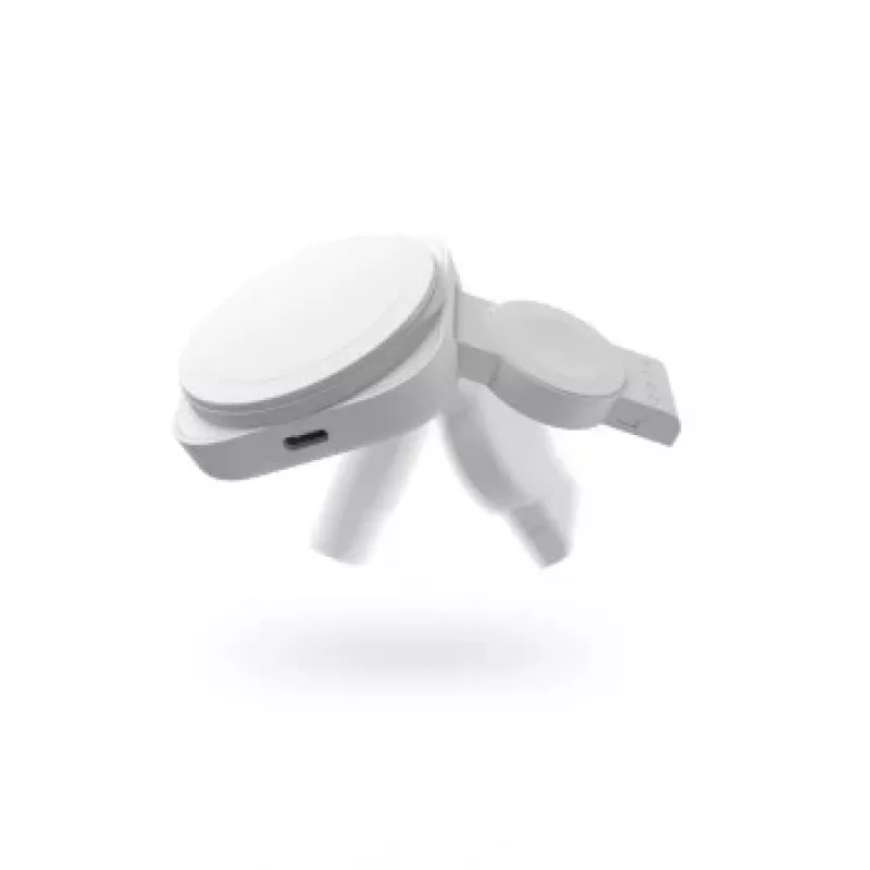 ZENS 2-IN-1 MAGSAFE + WATCH TRAVEL CHARGER Valge