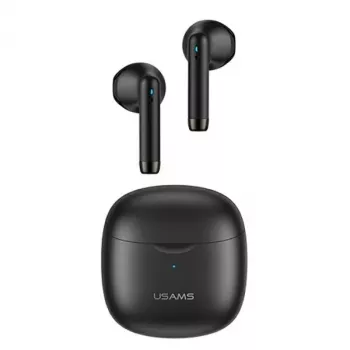 USAMS Słuchawki Bluetooth 5.0 TWS IAseries bezprzewodowe czarny/black BHUIA01 (US-IA04)