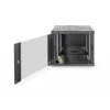 DIGITUS Professional Unique DN-19 09U-6/6-SW - kapp - võrgukapp - sobib seinale paigaldamiseks - must, RAL 9005 - 9U - 48,3 cm (19) (DN-19 09U-6/6-SW)