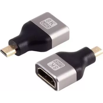 HDMI-D adapter ShiverPeaks 10-01058 — metallpistik, toetab kuni 8K