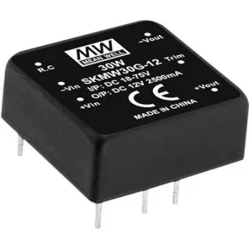 Toiteadapter/inverter MEAN WELL SKMW30G-03, 30 W, sisend 18–75 V, RoHS
