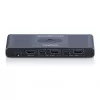 KVM-lüliti DIGITUS USB-C 3.0 HDMI 2-pordiga 4K60Hz, USB-C/USB-A, alumiinium, 135×60×30 mm