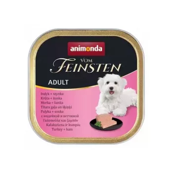 Märg koeratoit animonda Vom Feinsten täiskasvanud koertele kalkuniga with Ham 150 g, 81% niiskusesisaldus, 10,5% valku