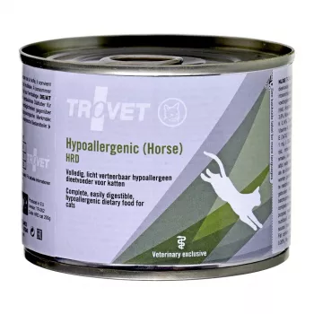 TROVET Hypoallergenic HRD hobusega - märg kassitoit - 200g