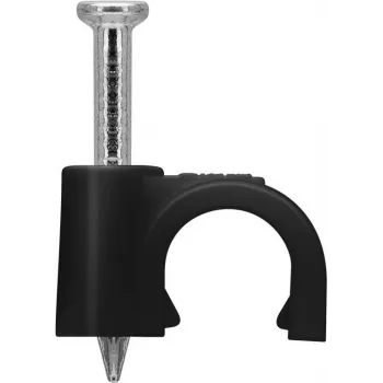 Goobay Cable Clip 6 mm, must (64679)