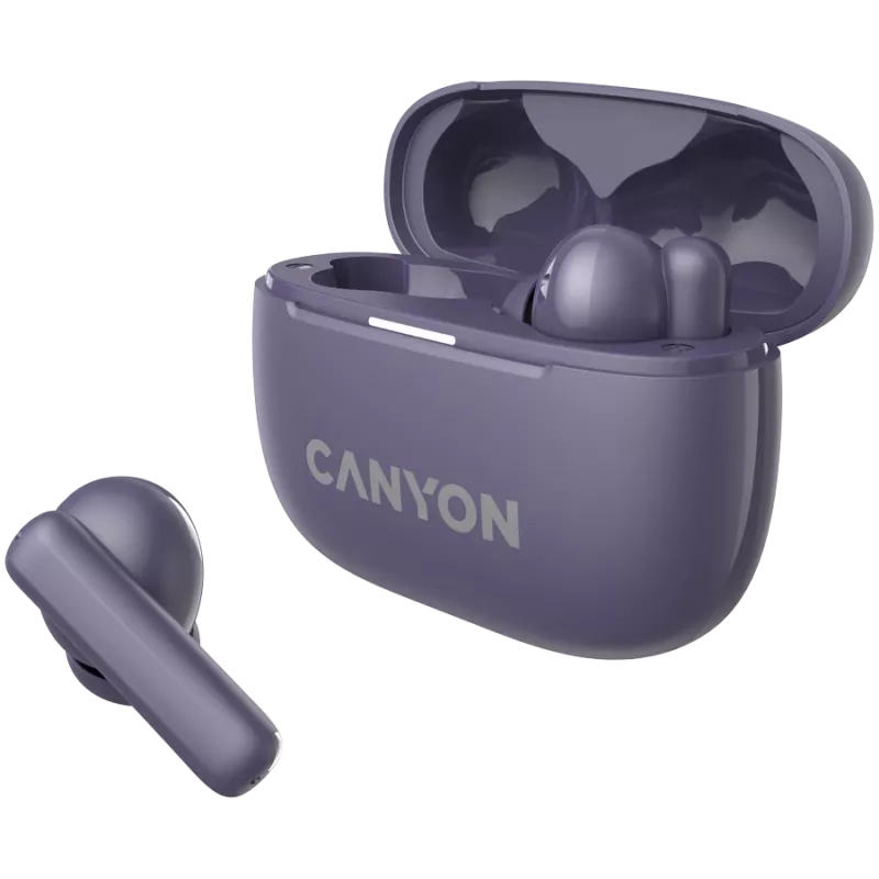 Canyon CNS-TWS10PL Kõrvaklapid ja peakomplekt True Wireless Stereo (TWS) kõrvasisesed kõned/muusika/sport/igapäevane kasutamine USB Type-C Bluetooth Violet (CNS-TWS10PL)