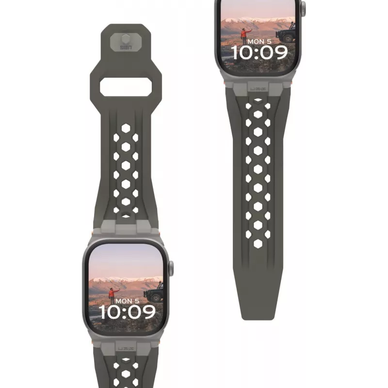Urban Armor Gear UAG Monarch rihm | Apple Watch Ultra/42/44/45/46mm | oliiv/titaan | (194158117236)