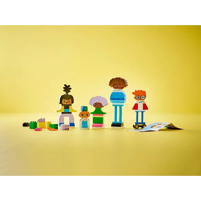 Ehitusmänguasi LEGO DUPLO 10423 ehitatavate inimeste komplekt, 71 tk, vanusele 3+, figuurid 260 mm kõrgusega