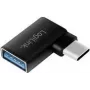 Logilink - USB-adapter - USB-C (M) nurkne USB (W) - USB 3.2 Gen 1 - 5 V - 3 A - Must (AU0055)