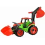 Lena GIGA TRUCKS Traktor koos esilaaduriga, Traktor, 3 a, Plastik, Sinine, Hall, Valge