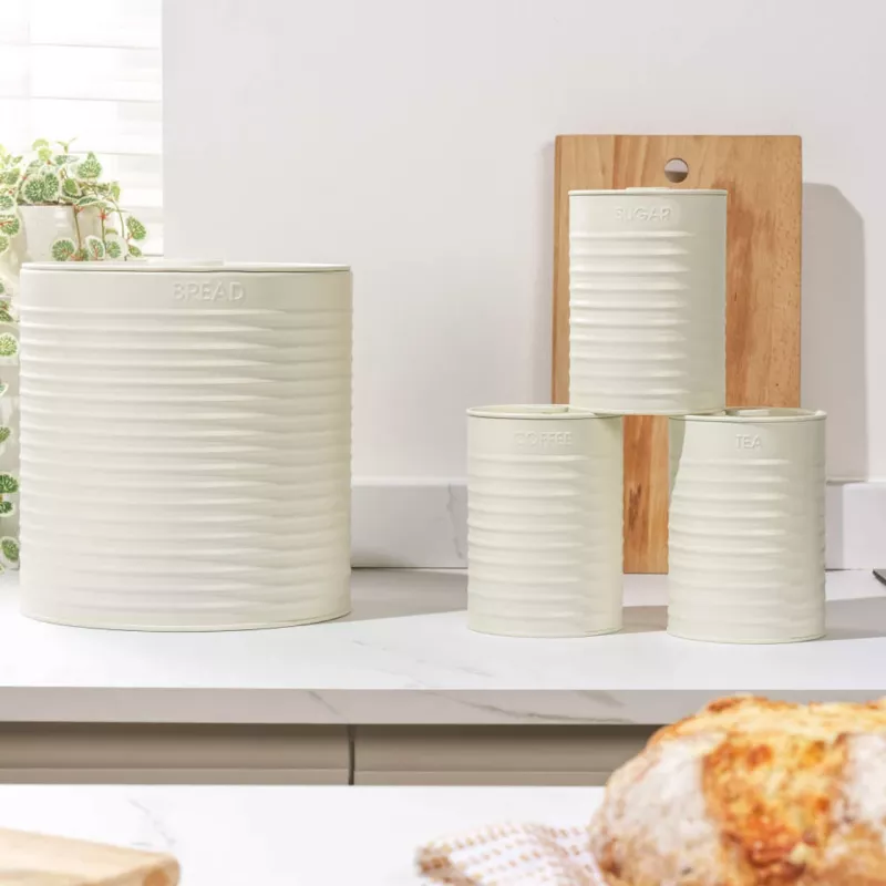 Tööpinna komplekt Russell Hobbs RH03270CEU7 Kreem 4-osaline — tööpinna köögikomplekt, kreemjas viimistlus