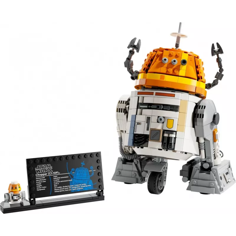 Ehituskomplekt LEGO Star Wars Chopper C1-10P Astromech Droid mudel 75416, 1039 tükki, vanus 10+, kõrgus 220 mm