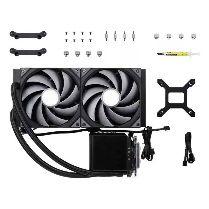 TRYX PANORAMA 280 protsessori vedelikjahutuse komplekt 14 cm must 1 tk