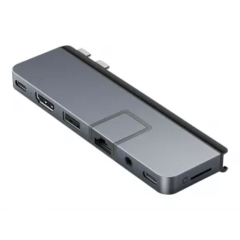 Hyper | HyperDrive DUO PRO 7-in-2 USB-C Hub MacBook Air/Pro 2016-2020 jaoks | Ethernet LAN (RJ-45) pordid 1 | HDMI-portide arv 1