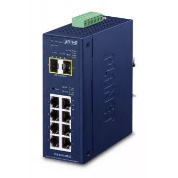 Hallatav kommutaator PLANET IP30 Industrial L2/L4 8-pordine Gigabit Ethernet 10/100/1000