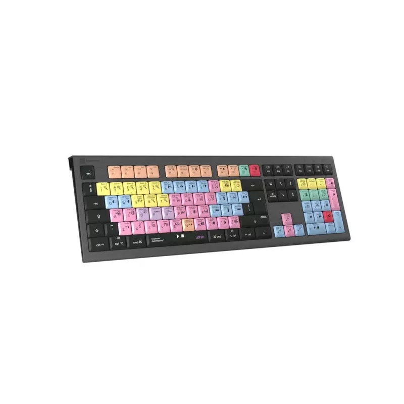 Logickeyboard ASTRA 2 USB QWERTY klaviatuur must täissuuruses 104 klahvi