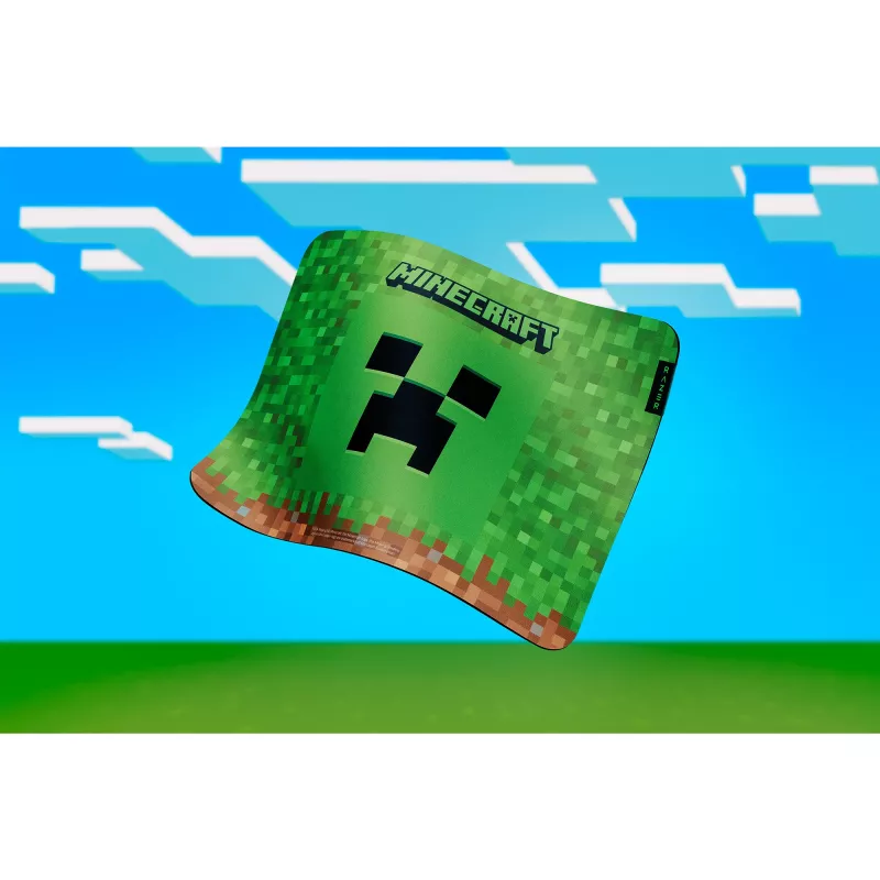 Hiirematt Razer Gigantus V2 Medium Minecraft Edition — tekstuurpind, kummist alus, keskmine suurus