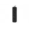 Lanberg, pikendusjuhe, PS0-04E-0150-BK toiteplokk 4 AC-pistikupesaga siseruumidesse, must (4x, CEE 7/5, 1,50 m)