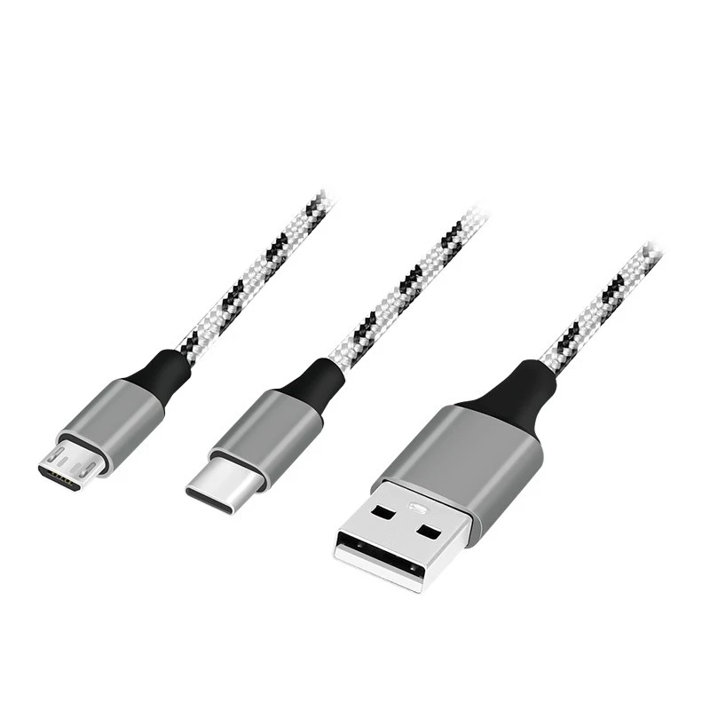 LogiLink CU0202 USB-kaabel USB 2.0 1,2 m USB A USB C/Micro-USB A hall